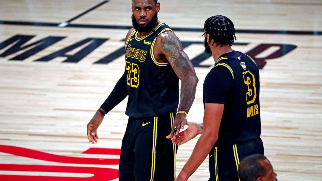 Lakers Lebron James Davis 2020