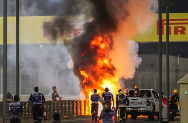 Accidente de Grosjean en F1