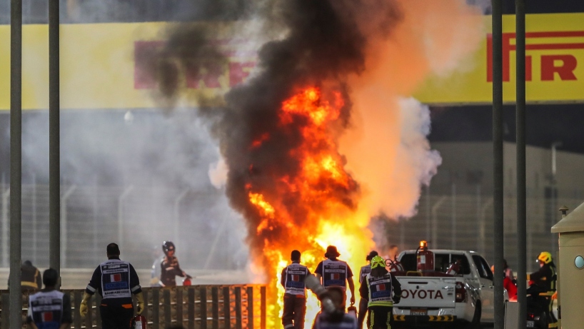 Accidente de Grosjean en F1